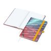 Notizbuch Match-Book Papier-Hardcover individuell bedruckt Gelb | DIN A5 | ohne Werbeanbringung | matt | Hochweiß/Punktraster