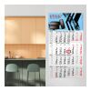 4-Monatskalender Einblatt Budget 4 Schrift modern Rot | 300 × 560 mm | ohne Werbeanbringung