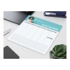 Haftnotiz-Mousepad Haftnotizblock extra groß 203 × 217 mm | Nicht verfügbar | ohne Werbeanbringung | Wochenplaner + Werbung am Kopf
