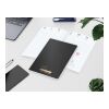 Wochenkalender Prestige-Flexx A5 Naturkarton-Softcover schwarz Schwarz | DIN A5 | ohne Werbeanbringung | Goldprägung inkl.