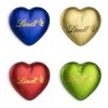 Werbekarte mit Lindt Schokoladen Herz 20 g blau | ohne Werbeanbringung