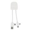 Xoopar ICE-B Multi-Ladekabel Weiss | 1-farbiger Tampondruck | Seite 2 | 20 mm x 20 mm
