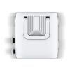 Xoopar Luggie GaN Weltreise-Adapter-Trolley Weiss | 1-farbiger Tampondruck | Vorderseite | 25 mm x 10 mm