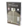Xoopar Mojiu Smart Tischlampe mit Sprachsteuerung Hellgrau | Gravur | Oberkante, Lasche | Ø 55 mm