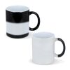 Oslo Magicbecher mit Sublimation 300ml Schwarz-Weiss