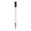 Kugelschreiber Nash Hardcolour mit Metallspitze Weiss-Schwarz | 1-farbiger Tampondruck | 270° vom Clip | 42 mm x 8 mm | Nicht verfügbar