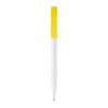 Kugelschreiber Nash Hardcolour Weiss-Gelb | 1-farbiger Tampondruck | Clip | 30 mm x 5 mm | Nicht verfügbar