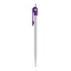 Kugelschreiber Futurepoint Hardcolour Weiss-Transparent Violett | 1-farbiger Siebdruck | in Verlängerung vom Clip | 50 mm x 25 mm | Nicht verfügbar