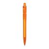 Kugelschreiber Ducal Clear Transparent Orange-Orange | 1-farbiger Siebdruck | in Verlängerung vom Clip | 40 mm x 25 mm | Nicht verfügbar