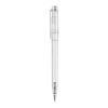 Kugelschreiber Pier Clear Transparent Weiss-Weiss | 1-farbiger Siebdruck | 270° vom Clip | 45 mm x 25 mm | Nicht verfügbar