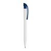Kugelschreiber S45 Hardcolour Weiss-Dunkelblau | 1-farbiger Tampondruck | Clip | 25 mm x 6 mm | Nicht verfügbar