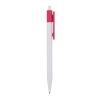 Kugelschreiber Kuma Hardcolour Weiss-Rosa | 1-farbiger Siebdruck | 180° vom Clip | 45 mm x 25 mm | Nicht verfügbar