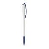 Kugelschreiber Deniro Hardcolour Weiss-Dunkelblau | 1-farbiger Siebdruck | 90° vom Clip | 45 mm x 25 mm | Nicht verfügbar