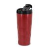 Isolierbecher Diamantenmuster 450ml Rot Weiß