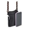 Crossbody Beutel mit Paracord Gurt Schwarz | Digital Transferdruck | Fach | 50 mm x 70 mm