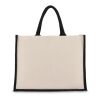 Jute-Baumwolle Tragetasche OEKO-TEX® 42,5 x 19 x 32cm 320g/m² schwarz | 1-farbiger Siebdruck | Seite 2 | 350 mm x 210 mm