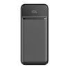 Nolu Powerbank mit LED-Anzeige 20000 mAh Schwarz | Digitaldruck | Oberseite | 55 mm x 100 mm
