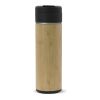 Isolierbecher Flow Bambus 400ml Natur | 1-farbiger UV-Druck | rundum | 205 mm x 140 mm | Nicht verfügbar