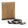 6-in-1 Kabel aus RCS recyceltem TPE und recyceltem Plastik schwarz | ohne Werbeanbringung | Nicht verfügbar | Nicht verfügbar