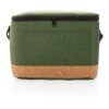 Impact AWARE™ XL RPET Two-Tone Kühltasche mit Korkdetail grün | ohne Werbeanbringung | Nicht verfügbar | Nicht verfügbar | Nicht verfügbar