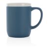 Keramiktasse mit weißem Rand, 300ml blau-weiß | ohne Werbeanbringung | Nicht verfügbar | Nicht verfügbar