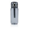 Yide RCS  rPET verschließbare Wasserflasche 600ml schwarz | ohne Werbeanbringung | Nicht verfügbar | Nicht verfügbar