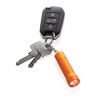Flash Schlüsselanhänger-Taschenlampe aus RCS rec. Aluminium orange | ohne Werbeanbringung | Nicht verfügbar | Nicht verfügbar