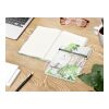 Notizbuch Note-Book RECYCLING Ecken spitz Papier-Hardcover individuell bedruckt DIN A5 | ohne Werbeanbringung | recyceltes Papier matt | Winkelkaro
