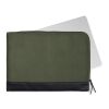 VINGA Marlow 16" Laptop Sleeve aus RCS recyceltem Polyester grün-schwarz