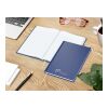 Notizbuch Note-Book EXPRESS Ecken spitz Hardcover matt-farbig Dunkelblau | DIN A5 | ohne Werbeanbringung