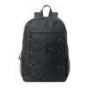 Rucksack 600D RPET Polyester schwarz | ohne Werbeanbringung | Nicht verfügbar | Nicht verfügbar | Nicht verfügbar
