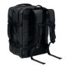 Erweiterbarer RPET-Rucksack schwarz