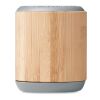 5.0 runder Wireless Lautsprecher mit Bambus-Finish holzfarben | ohne Werbeanbringung | Nicht verfügbar | Nicht verfügbar | Nicht verfügbar