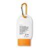 Sonnencreme mit Karabiner orange | ohne Werbeanbringung | Nicht verfügbar | Nicht verfügbar | Nicht verfügbar