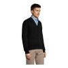 Golden Herren-Strickjacke mit V-Ausschnitt schwarz | S