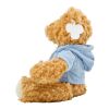 Plüsch-Teddybär 'Olaf' mit aufgestickten Augen Hellblau