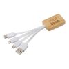 Bambus Ladekabel Weiß