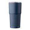 Recycelter doppelwandiger Trinkbecher aus Edelstahl (500 ml) Kael Blau