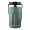 Reisebecher aus recyceltem Edelstahl (400 ml) Chiara Grün