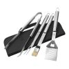Grillbesteck 'Yorkshire' aus Edelstahl Schwarz