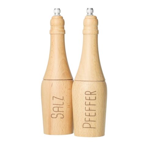 Salz und Pfeffermühlen Set &quot;Duo&quot;, natur natur | ohne Werbeanbringung | Nicht verfügbar | Nicht verfügbar