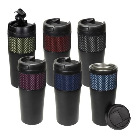 Isolierbecher "Temptation", groß, mit Manschette schwarz | ohne Werbeanbringung | Nicht verfügbar | Nicht verfügbar