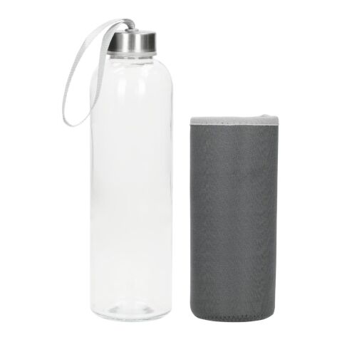 Glasflasche mit Hülle &quot;Pure&quot;, 0,7l transparent | ohne Werbeanbringung | Nicht verfügbar | Nicht verfügbar