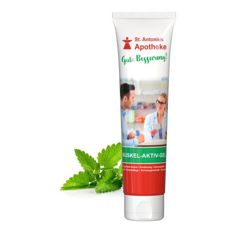100 ml Tube - Sportgel - FullbodyPrint Weiß | ohne Werbeanbringung