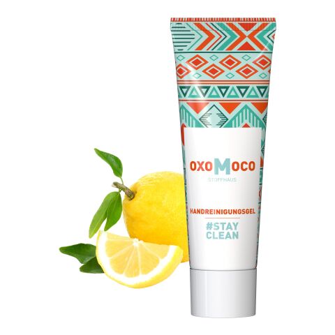 25 ml Tube - Handreinigungsgel (alk.) - FullbodyPrint Weiß | ohne Werbeanbringung