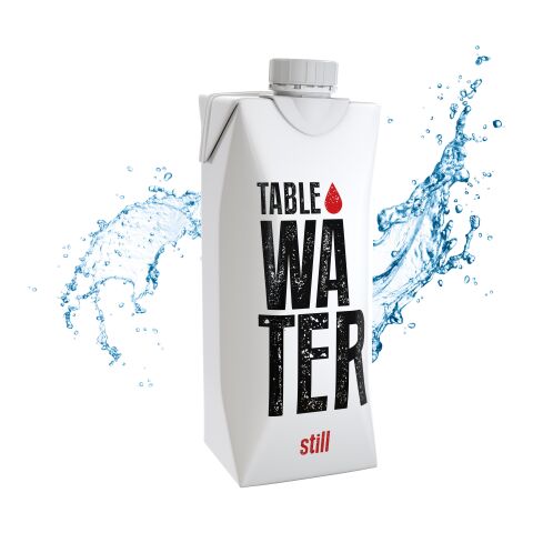 500 ml Tafelwasser „still“ (Tetra Pak) – Pfandfrei Flexodruck