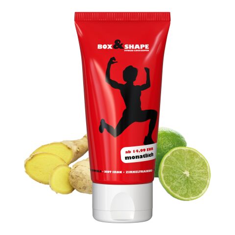 50 ml Tube - Duschgel Ingwer-Limette - FullbodyPrint Weiß | ohne Werbeanbringung