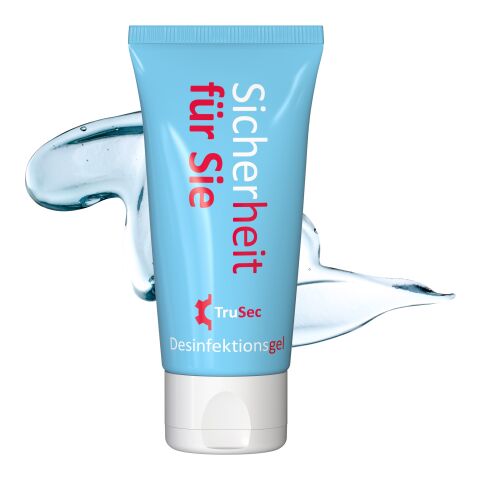 50 ml Tube - Hände-Desinfektionsgel (DIN EN 1500) - FullbodyPrint Weiß | ohne Werbeanbringung