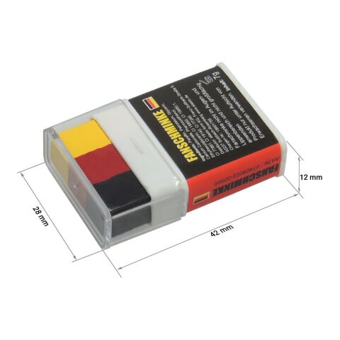 Fanschminke &quot;Nations&quot; 2.0 Deutschland Farben | ohne Werbeanbringung | Nicht verfügbar | Nicht verfügbar