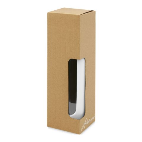 Tidan 600 ml Flasche aus Borosilikatglas mit Silikongriff weiß